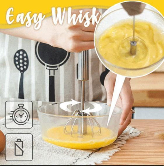 (🔥🎁2025 New Year Sale🎁 NOW – 50% OFF) Semi-automatic stainless steel whisk