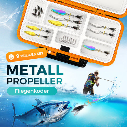 🎣LAST DAY 50% OFF🐟Metal Propeller Fly Lures for Fishing