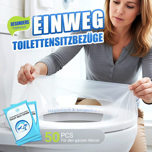 👍Für die Gesundheit sorgen✅Biologisch abbaubarer Einweg-Toilettensitzbezug aus Kunststoff