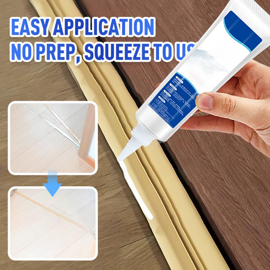 Edge strip adhesive to prevent peeling