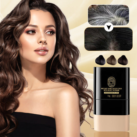 🔥Kaufen Sie 1 und erhalten Sie 1 gratis🎁Tragbarer Haarfärbekamm zur Abdeckung grauer Haare !Naturschwarz, Schwarzbraun, Kaffee