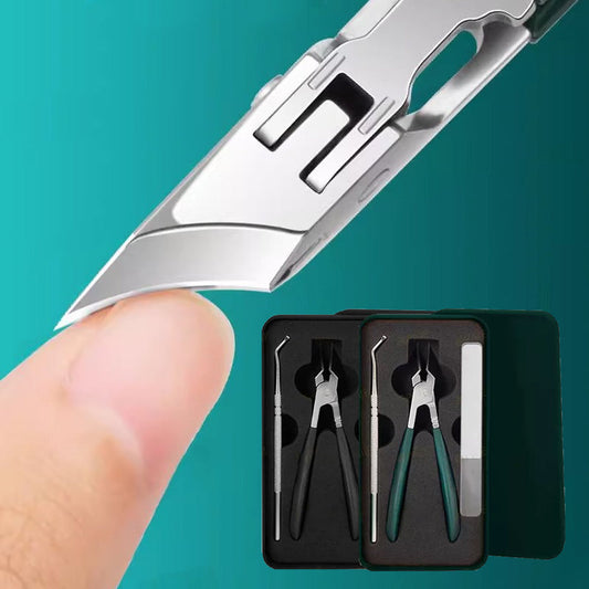 🔥2025 hot sale🔥✨Anti-Splash 25° Slant Edge Nail Clipper 3-piece set