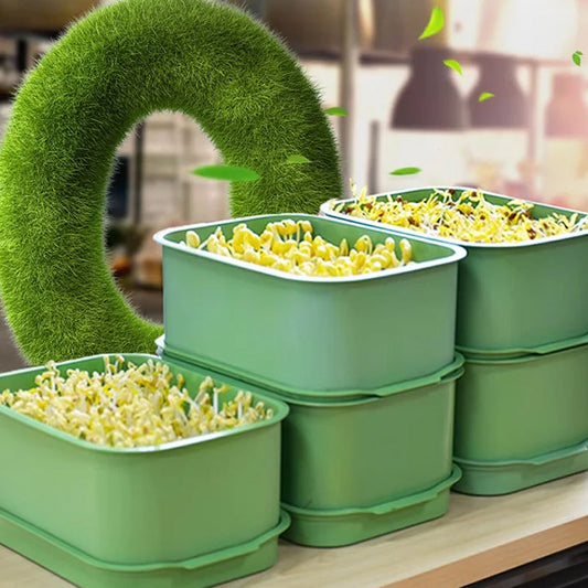 🌱💚Stackable Bean Sprout Growing Box🎉 Second One at Half Price! Mehrschichtiges Design, perfekt für den Heimanbau, gesundes grünes Leben!