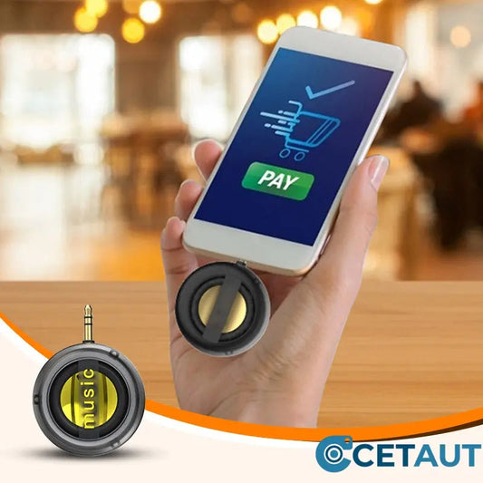🎵 🔊 Portable Cell Phone Speaker – Plug & Play, Amplifies Music & Calls