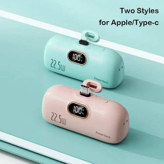 🔥5000 mAh Mini Portable Charger Power Bank for Mobile Phones