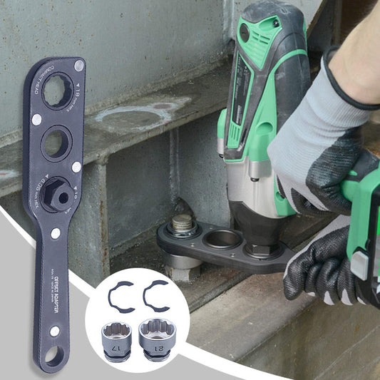 19 mm deviation adapter with 17/21 mm sockets