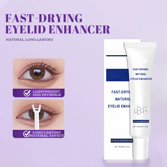 Fast-drying, natural, long-lasting eyeshadow enhancer