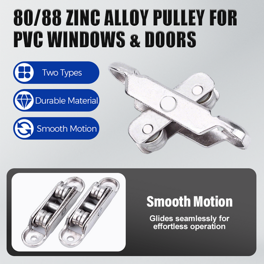80/88 zinc alloy pulley for PVC windows and doors