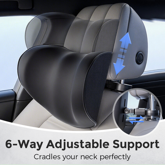 🔥Adjustable U-shaped car headrest pillow