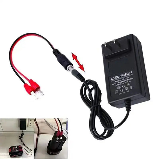 Universal charger with LED display 🔋 – Intelligent charging for all power tools such as drills, lawn mowers & more 🛠️✨