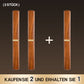 2-in-1-Doppelmesserset mit Holzgriff