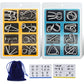 🧠Metall Puzzle Ring achtteilig blaue Version Denksportaufgaben🔗