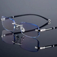 Blue light filter progressive reading glasses for distance and near vision 