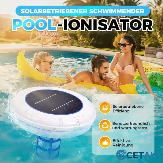 🌞Crystal-clear pool – without chemicals, with solar energy! SOLAR-POWERED FLOATING POOL IONIZER