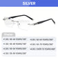 Blue light filter progressive reading glasses for distance and near vision 