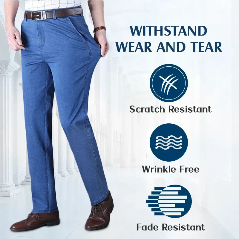 🔥Hot Sales - 49% OFF🔥Men's High Waist Straight Cut Jeans