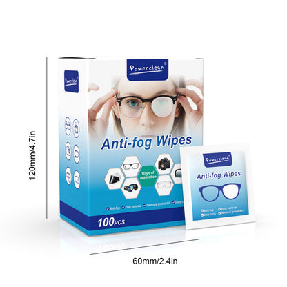 Anti-Fog Lens Wipes(100 Pcs)