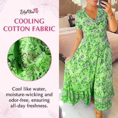 💃Hot Sale - 50% OFF🔥Floral Print V-neck Dress