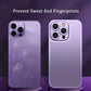 For iPhone Titanium Alloy Double-sided Glass All-inclusive Phone Case