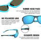 Draussen-Sportsonnenbrille mit polarisierten, blendfreien Gläsern für Herren
