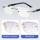 Blue light filter progressive reading glasses for distance and near vision 