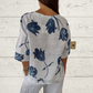 🎉Neue Produkteinführung💐👚 – Lockeres Damenoberteil aus Leinen mit V-Ausschnitt 💝🌹