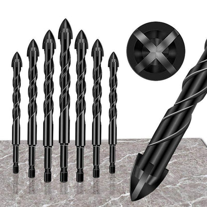 High-strength Four-edge Cross Drill Bit Set