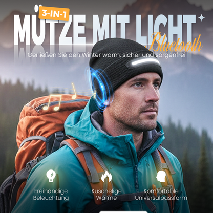 Wiederaufladbare Bluetooth-Mütze mit Licht