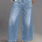 👖 Damen High-Rise Weitbeinjeans – Casual & bequem! Jetzt mit 50% Rabatt!
