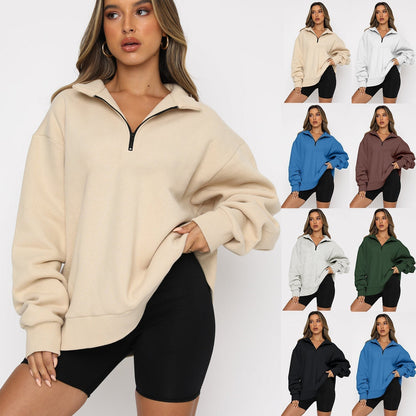 💥Women's Half Zip Pullover Long Sleeve Sweatshirts