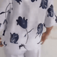🎉Neue Produkteinführung💐👚 – Lockeres Damenoberteil aus Leinen mit V-Ausschnitt 💝🌹