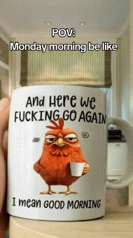 🏆Heißer Verkauf⚡Lustige Tasse – Und hier gehen wir verdammt nochmal wieder los … ich meine, guten Morgen, Kaffeetasse