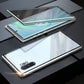 Anti-Peeping Magnetisches gehärtetes Glas doppelseitige Handyhülle für Samsung S25-21 Serie