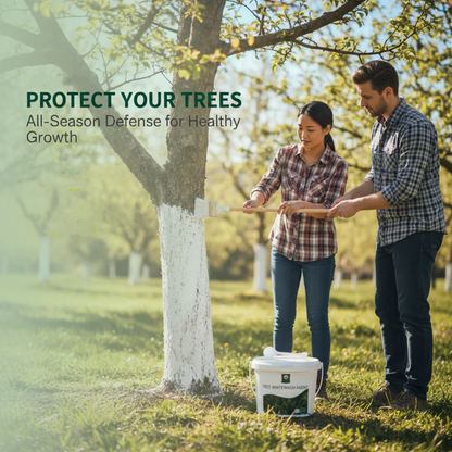 Langzeitmittel zum Weißeln von Bäumen