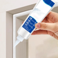 Edge strip adhesive to prevent peeling