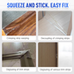 Edge strip adhesive to prevent peeling