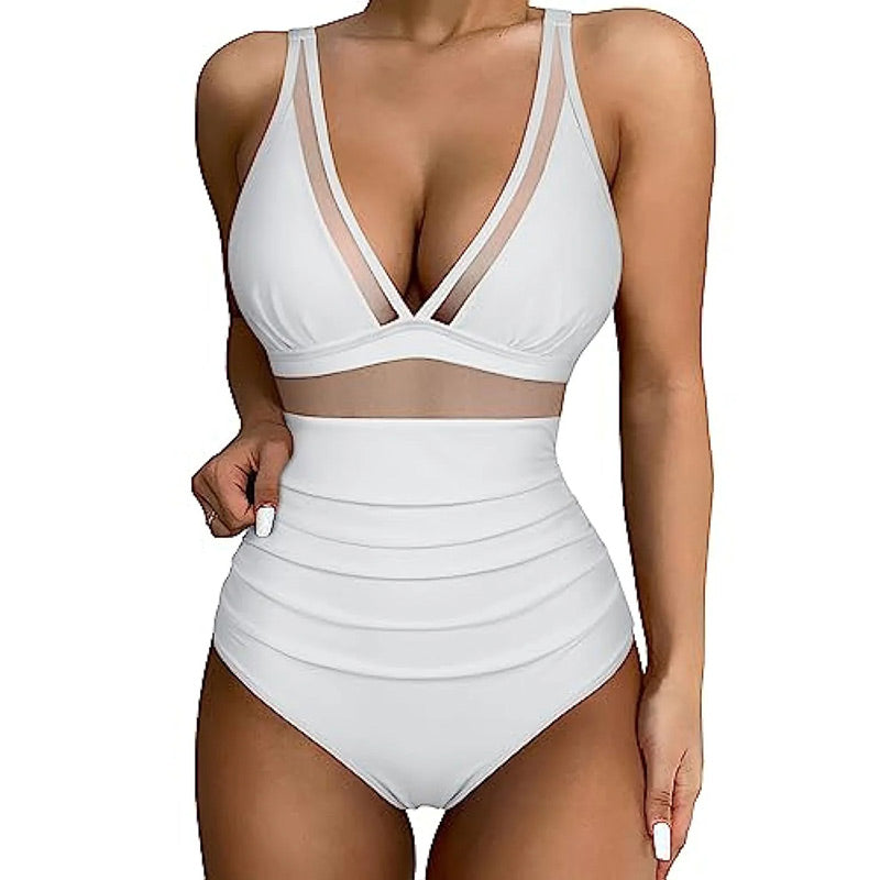 💃Vacation Sale 49% OFF💃Mesh Tummy Control Swimsuit