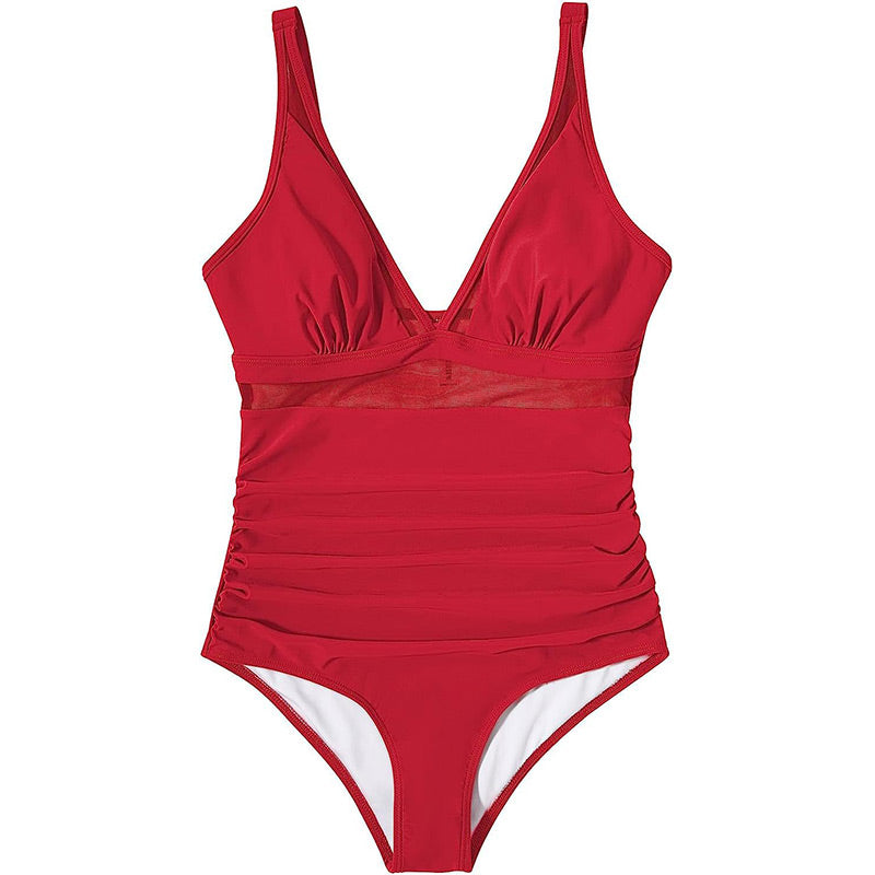 💃Vacation Sale 49% OFF💃Mesh Tummy Control Swimsuit