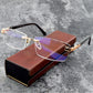 Blue light filter progressive reading glasses for distance and near vision 