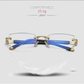 Blue light filter progressive reading glasses for distance and near vision 