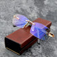 Blue light filter progressive reading glasses for distance and near vision 