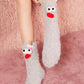 🎄Weihnachtsgeschenk🎁Grappy Cartoon schrullig Plüsch warme Socken