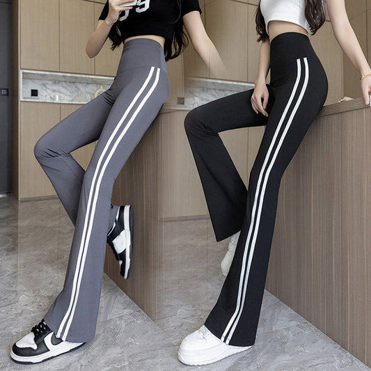 Women's High-Waisted Flare Leggings with Tummy Control