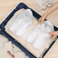 Reusable shoe storage bags with drawstring