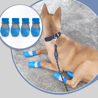 2 Pairs Anti-Slip Waterproof Dog Socks Shoes