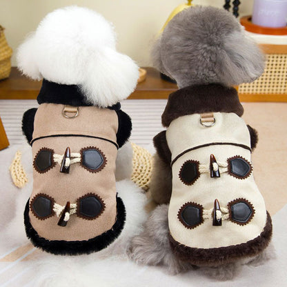 Stylish Button Warmth Comfort Pet Clothing