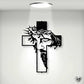 ✝️🕊️Jesus Kreuz Metallschild Christus Wanddekoration