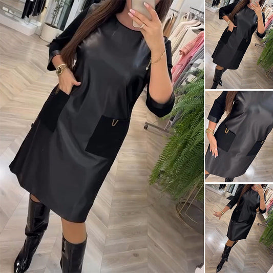 🎅Hot Sales - 50% OFF🎄Women's Black Midi Dress