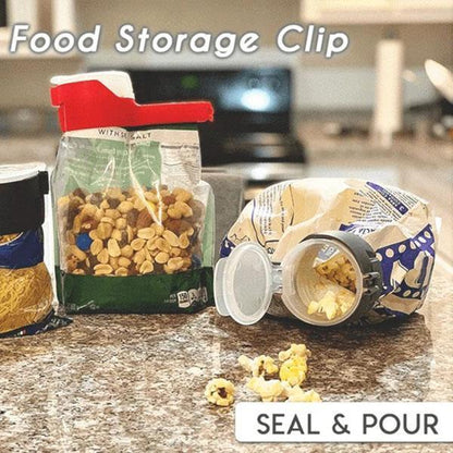 Seal And Pour Food Storage Bag Clip