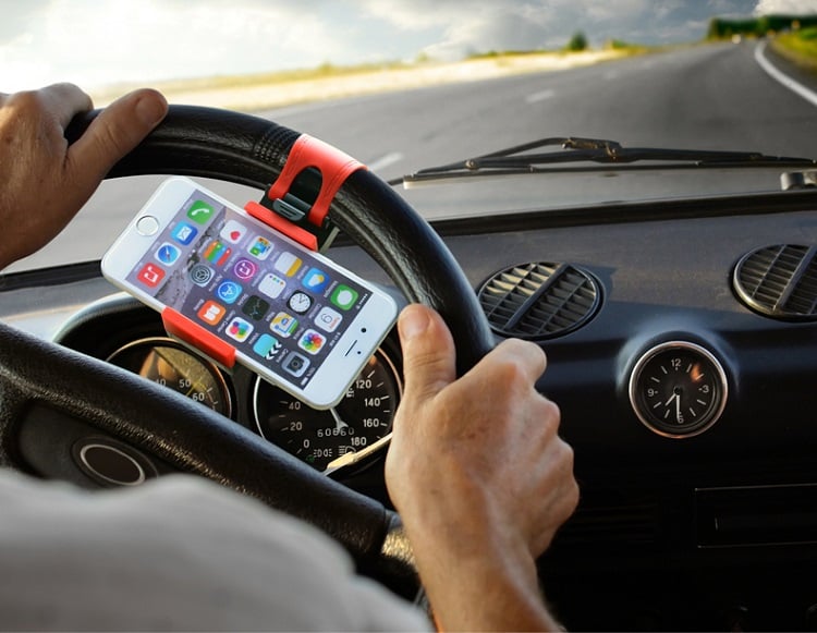 Steering Wheel Phone Holder